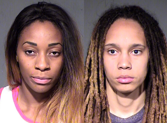Glory Johnson, Brittany Griner, Mug Shot Glory Johnson, Brittany Griner, Mug Shot